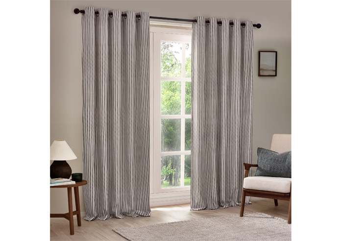 Hebden Eyelet, Grey - Ready Made Curtains - Image 7